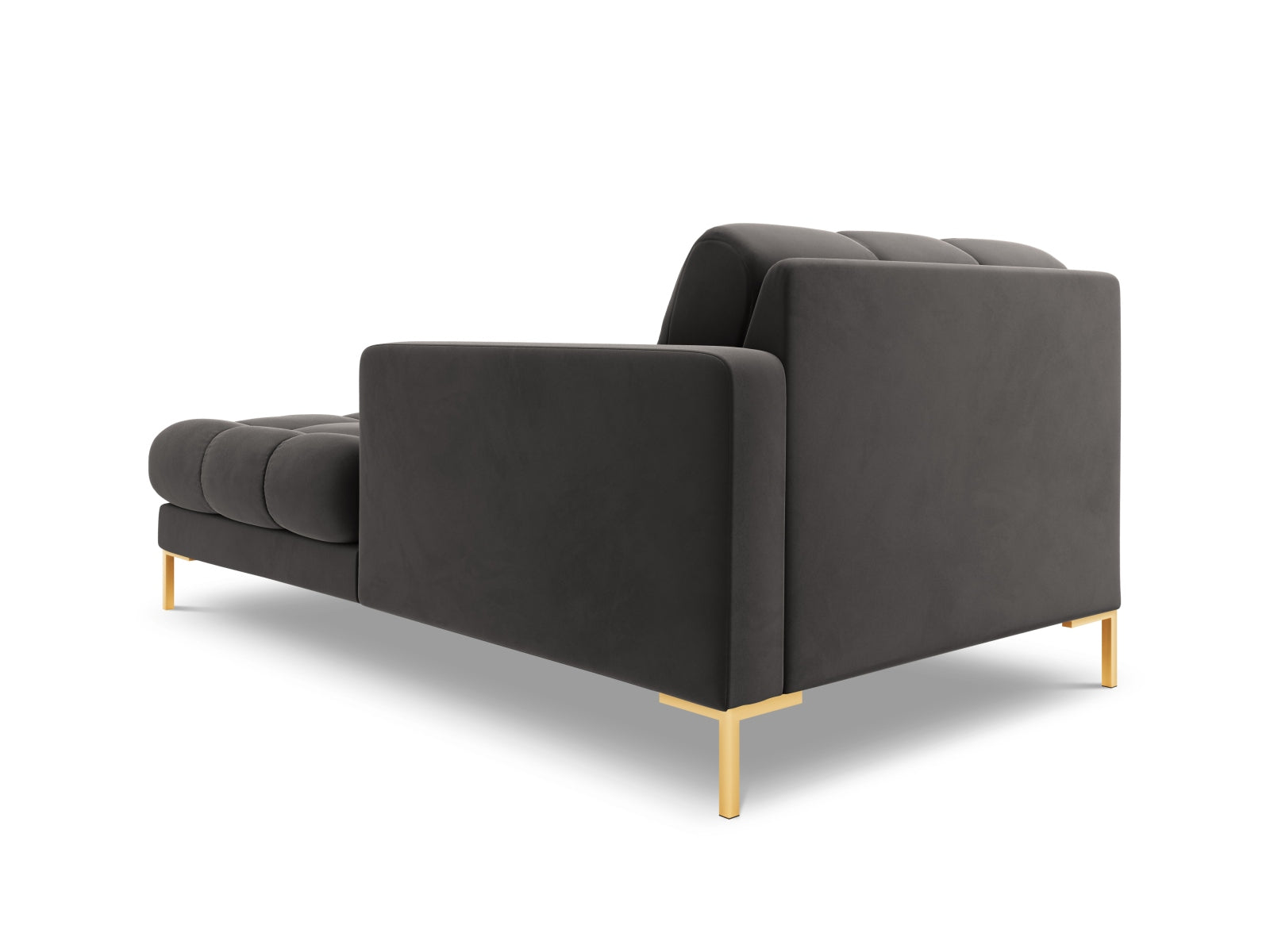 Moderne 1-Sitzer Chaise Longue rechts Bali in edlem Dunkelgrau, perfekt für gemütliche Ecken und stilvolle Einrichtungsideen.