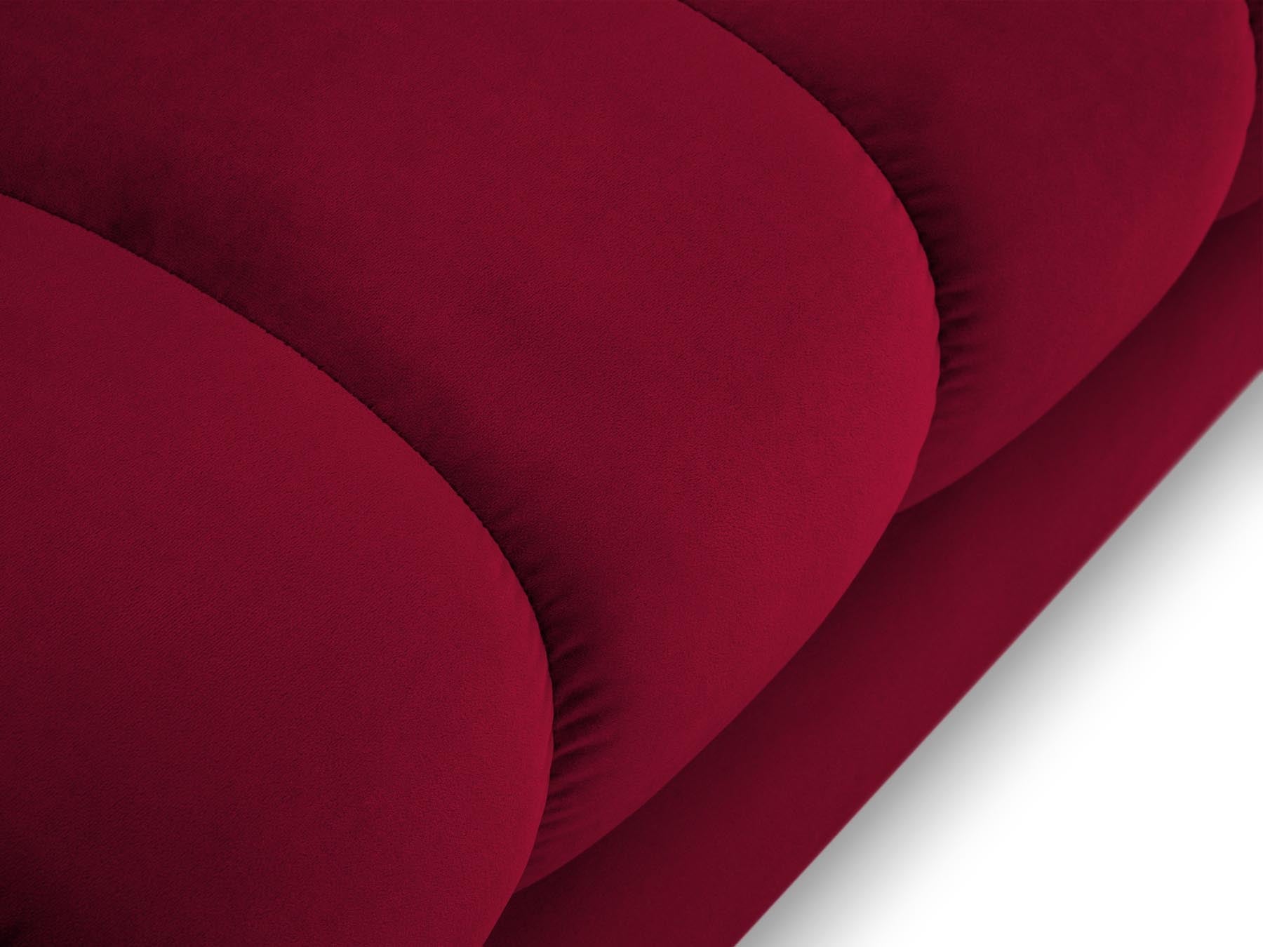 Elegante rechte Chaise Longue Bali, ideal für zeitgemäße Interiors, aus robustem Red-Bluvel für optimalen Sitzkomfort.