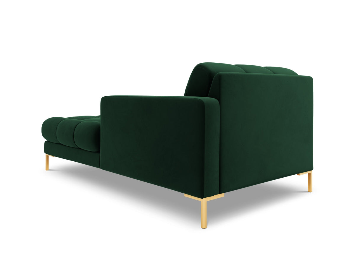 Modulares Sofa 1-Sitzer Chaise Longue rechts Bali mit Stoffbezug und Metallbeinen