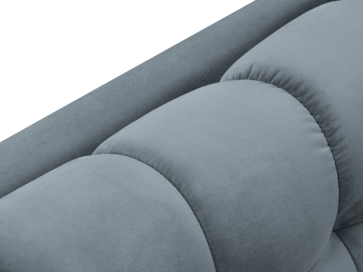 Modulares Sofa 1-Sitzer Chaise Longue rechts Bali mit Stoffbezug und Metallbeinen