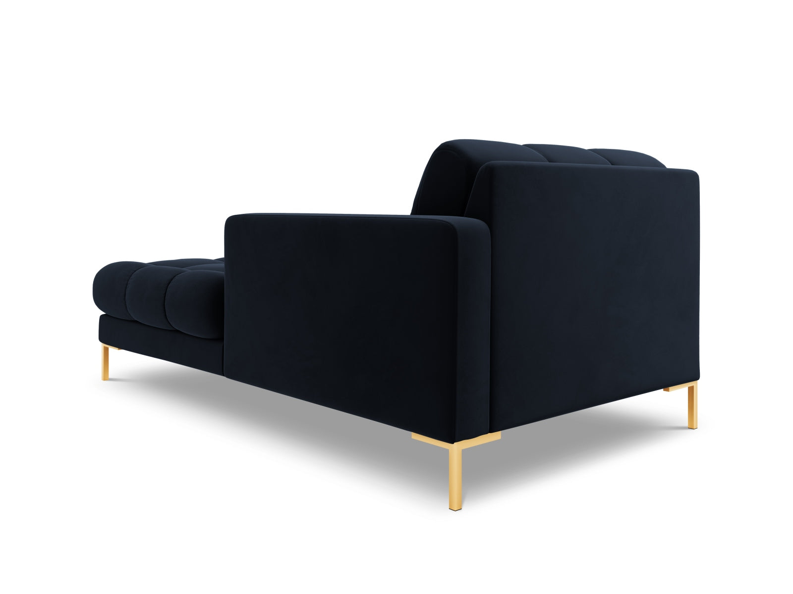 Moderne 1-Sitzer Chaise Longue rechts Bali in ansprechendem Blau, perfekt für gemütliche Stunden und stilvolle Wohnräume.