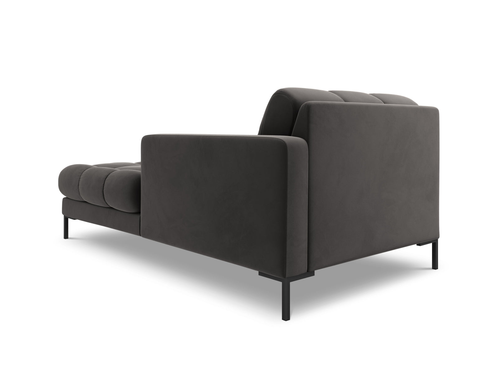 Elegante 1-Sitzer Chaise Longue rechts Bali in zeitlosem Dunkelgrau, ideal für stilvolle Wohnräume und entspannte Momente.