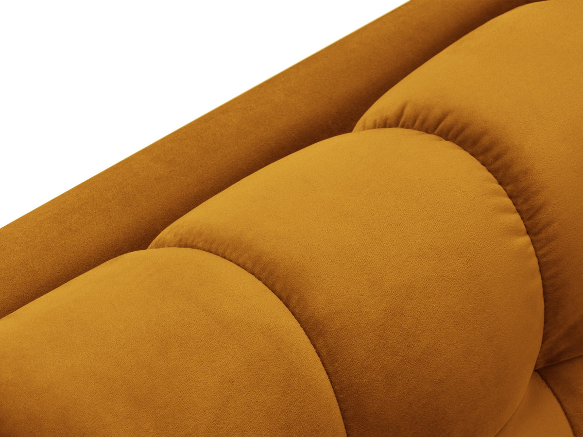 Modulares Sofa 1-Sitzer Chaise Longue rechts Bali mit Stoffbezug und Metallbeinen