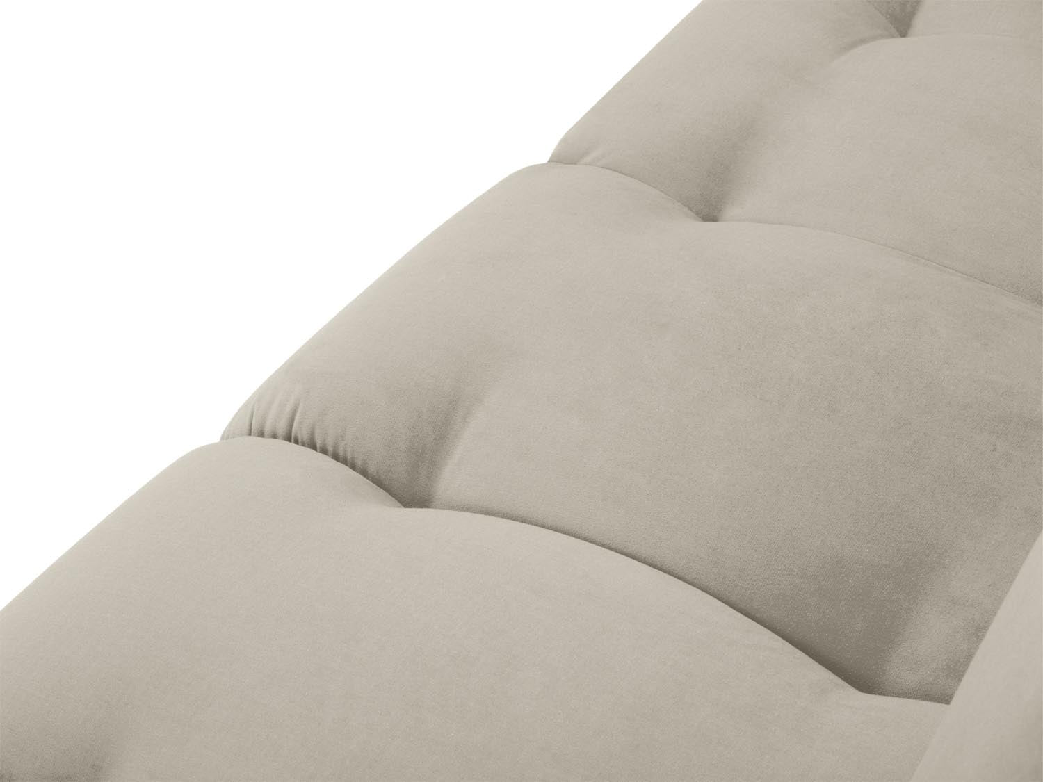 Geniessen Sie stilvollen Komfort mit der Hastings Velour Chaise Longue rechts 2 Sitzer von Cosmopolitan Design – ideal für Ihr modernes Wohnambiente.