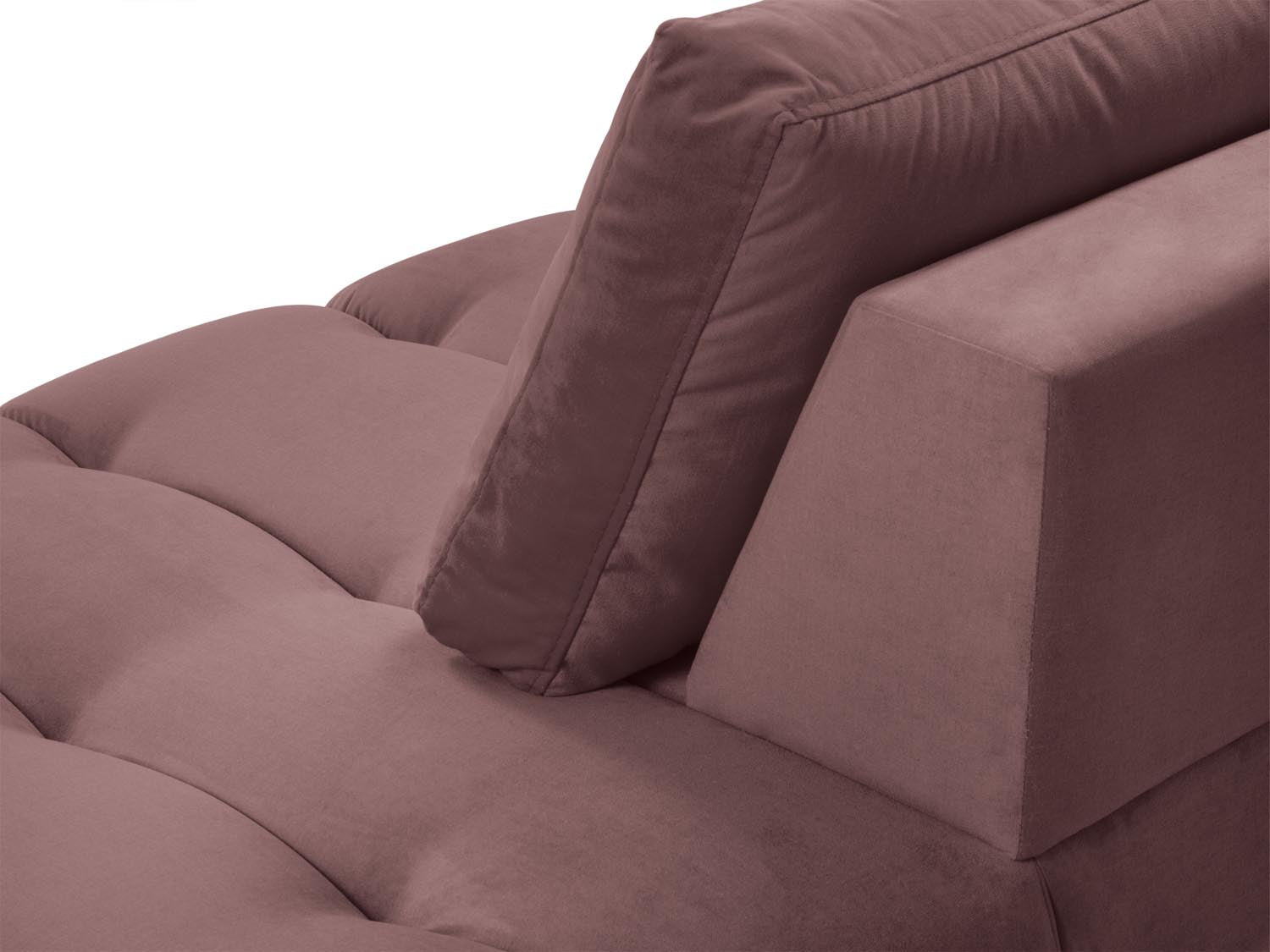 Erleben Sie luxuriösen Komfort mit der Hastings Velour Chaise Longue rechts 2 Sitzer von Cosmopolitan Design – perfekt für Ihr elegantes Zuhause.