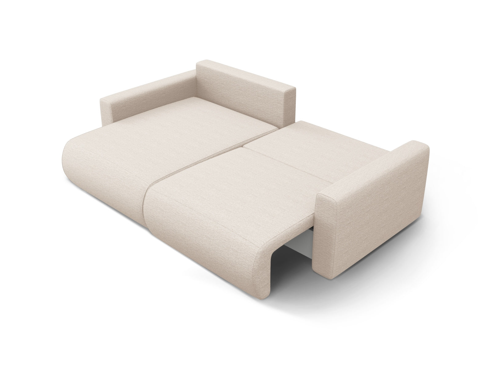 Stylisches Ecksofa Belfast in Beige, 3-Sitzer mit praktischer Schlaffunktion und Stauraum, perfekt für zeitgemäße Wohnräume.