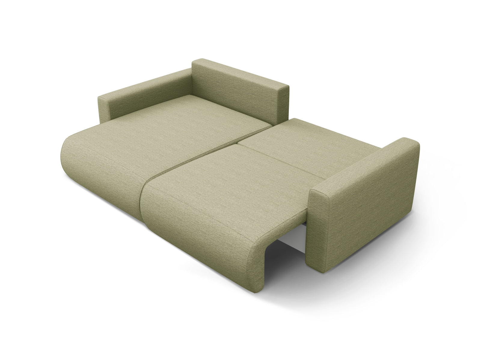 Modernes Belfast Ecksofa in Olive-Heritage, 3-Sitzer mit praktischer Schlaffunktion und Stauraum, perfekt für gemütliche Wohnzimmer.