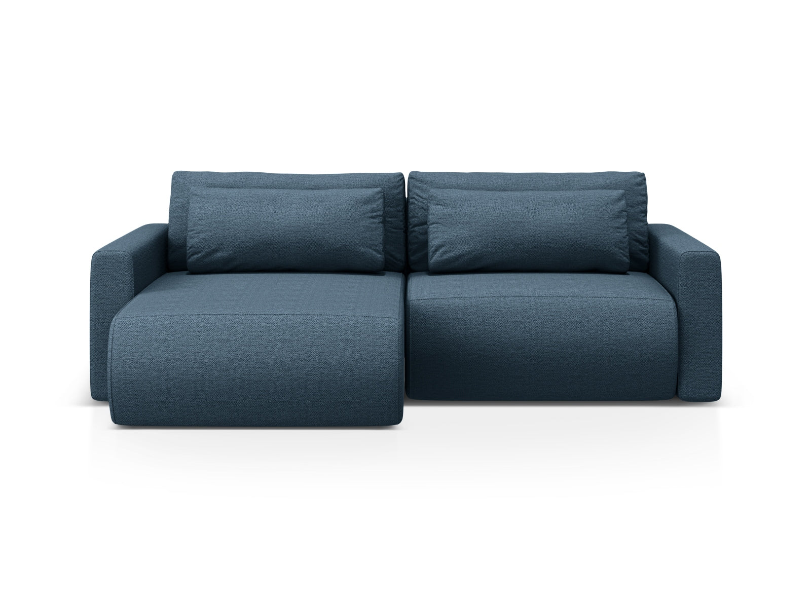 Belfast Ecksofa mit Schlaffunktion und Stauraum 3 Sitzer in Blue präsentiert im Onlineshop von KAQTU Design AG. Ecksofa ist von Cosmopolitan Design