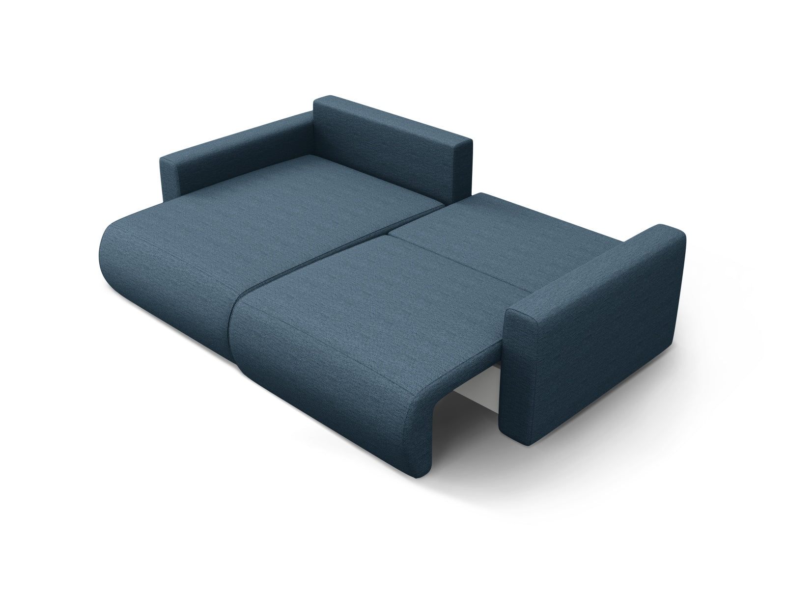 Modernes Belfast Ecksofa in Blue-Heritage, 3-Sitzer mit vielseitiger Schlaffunktion und integriertem Stauraum für optimalen Komfort.