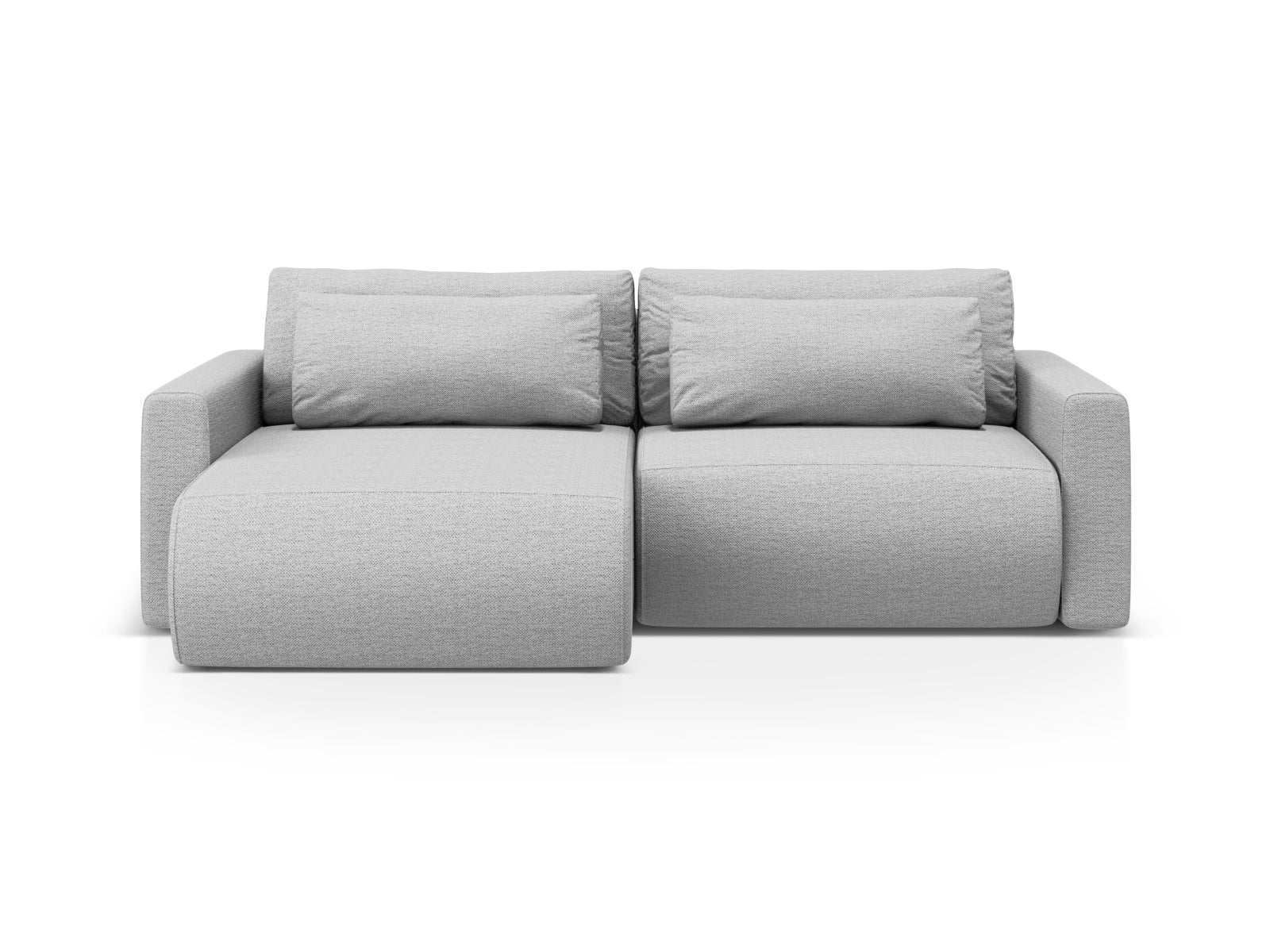 Belfast Ecksofa mit Schlaffunktion und Stauraum 3 Sitzer in Light Grey-Heritage präsentiert im Onlineshop von KAQTU Design AG. L-Sofa links ist von Cosmopolitan Design