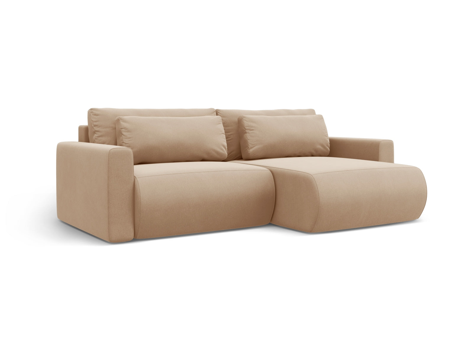 Entdecken Sie das elegante Belfast Ecksofa von Cosmopolitan Design – ein praktisches 3-Sitzer Sofa mit Schlaffunktion und integriertem Stauraum für maximalen Komfort.