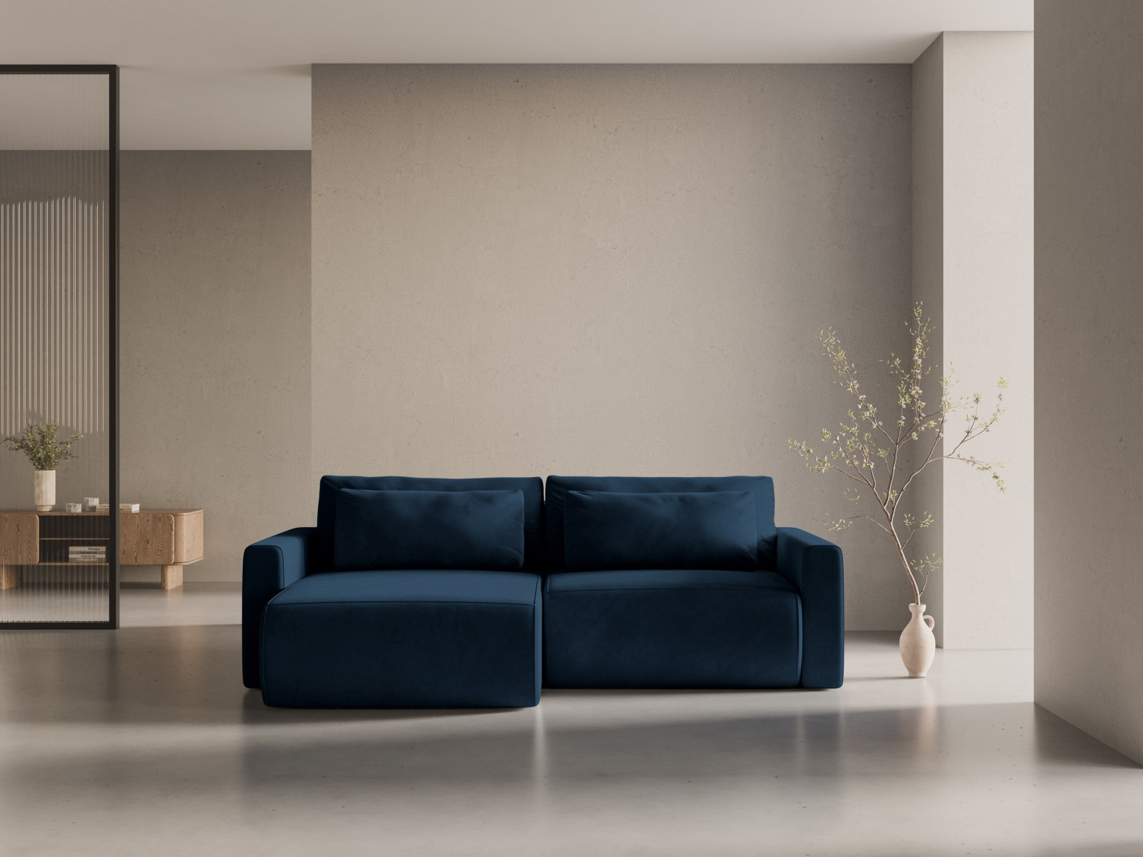 Erleben Sie das stilvolle Belfast Ecksofa von Cosmopolitan Design – ein vielseitiges 3-Sitzer Sofa mit Schlaffunktion und cleverem Stauraum für Ihr Zuhause.