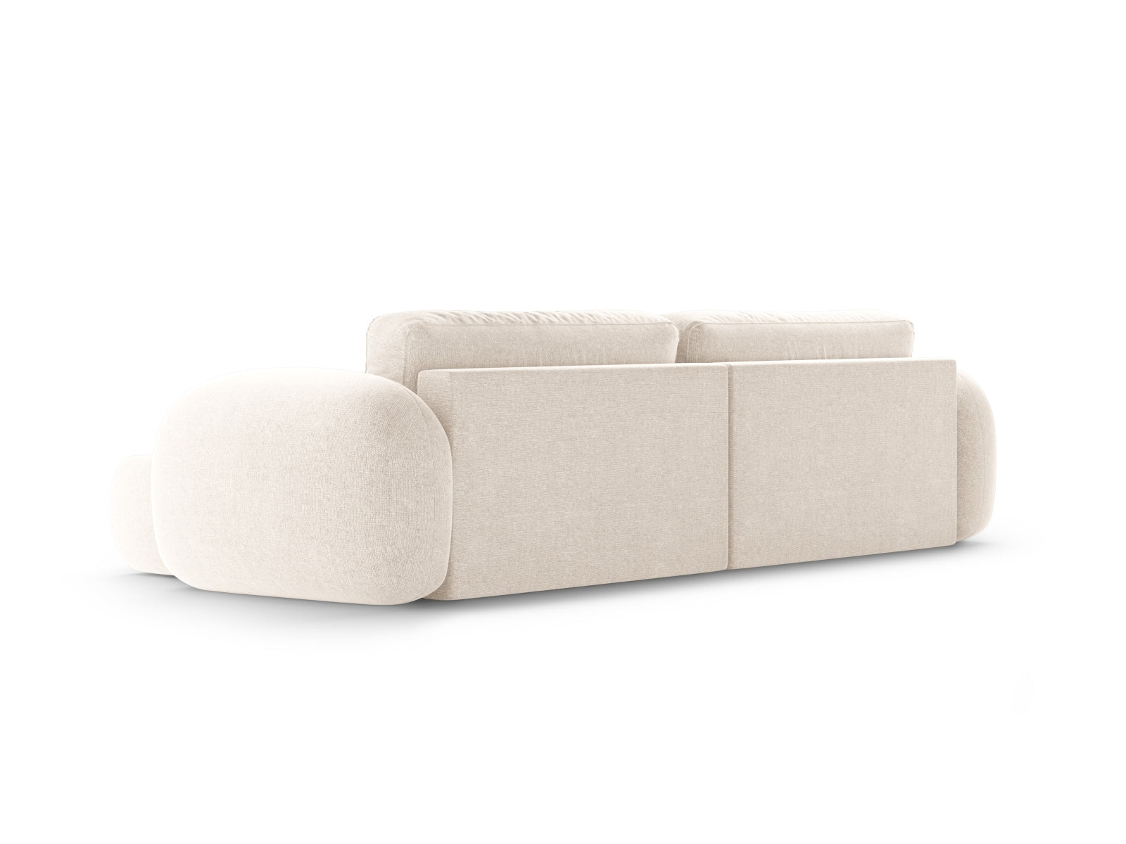 Modernes Tonale Ecksofa in hellem Beige, 4-Sitzer mit praktischer Schlaffunktion und Stauraum, perfekt für gemütliche Wohnzimmer.