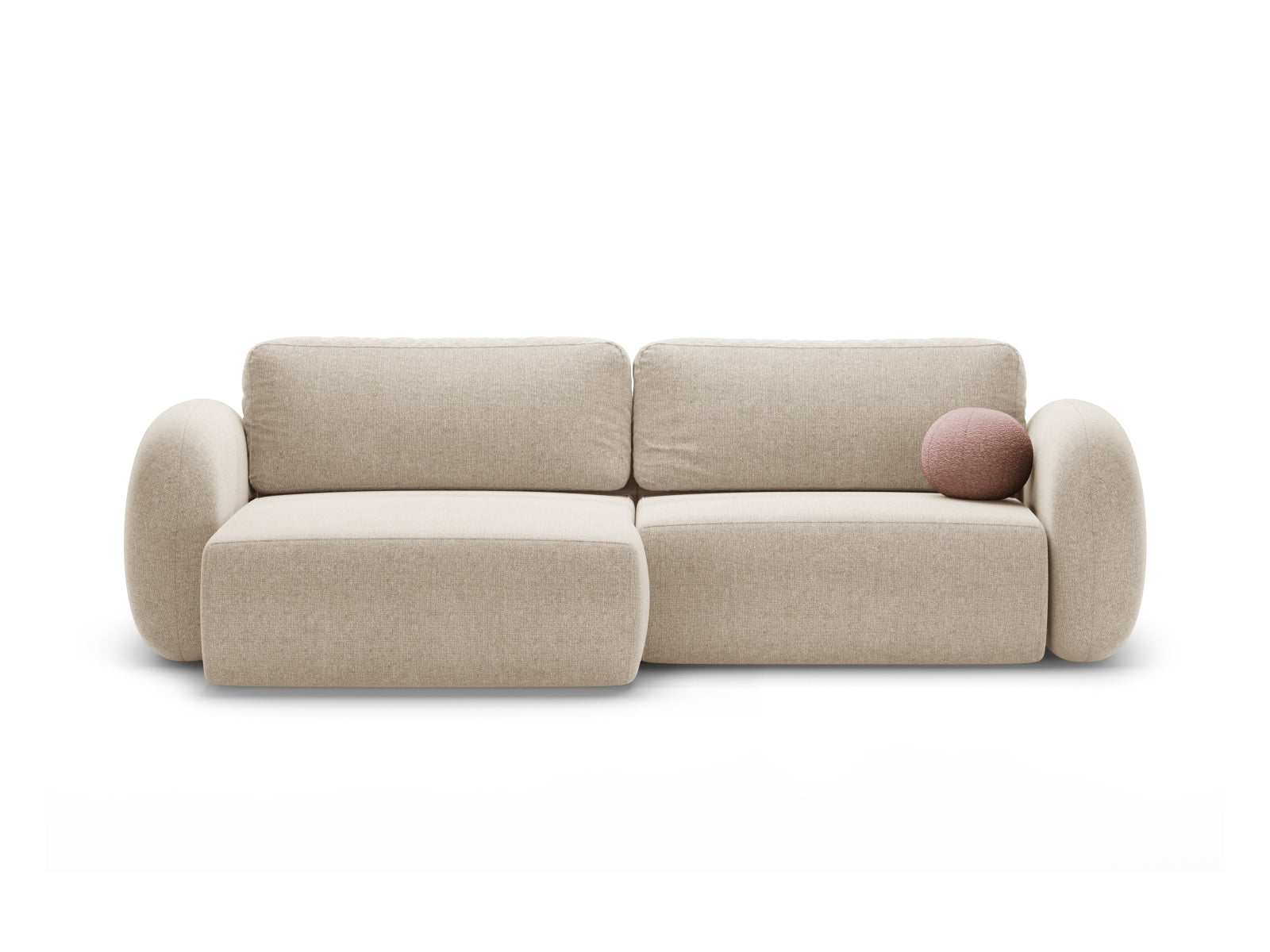 Tonale Ecksofa mit Schlaffunktion und Stauraum 4 Sitzer in Dark Beige präsentiert im Onlineshop von KAQTU Design AG. Ecksofa ist von Cosmopolitan Design