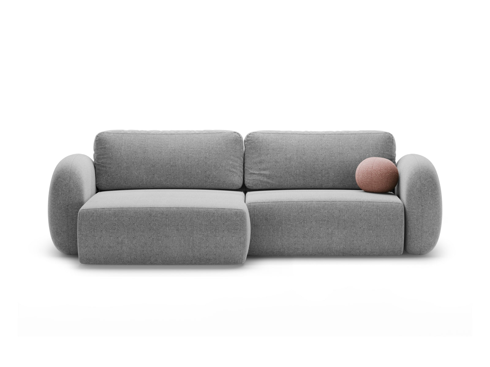 Tonale Ecksofa mit Schlaffunktion und Stauraum 4 Sitzer in Light Grey präsentiert im Onlineshop von KAQTU Design AG. Ecksofa ist von Cosmopolitan Design