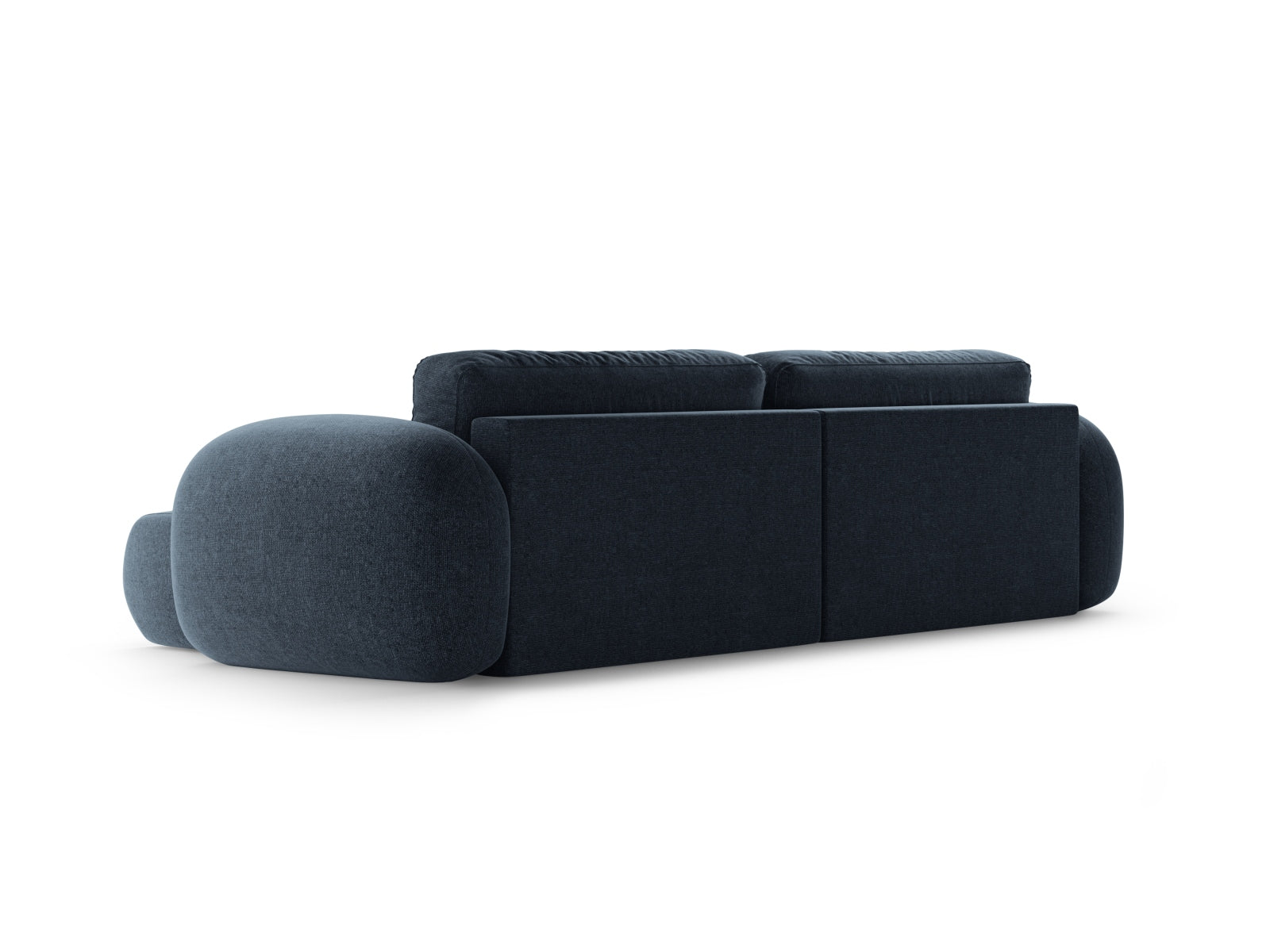 Modernes Tonale Ecksofa in Navy Blue-Eden, 4-Sitzer mit praktischer Schlaffunktion und integriertem Stauraum für komfortable Entspannung.