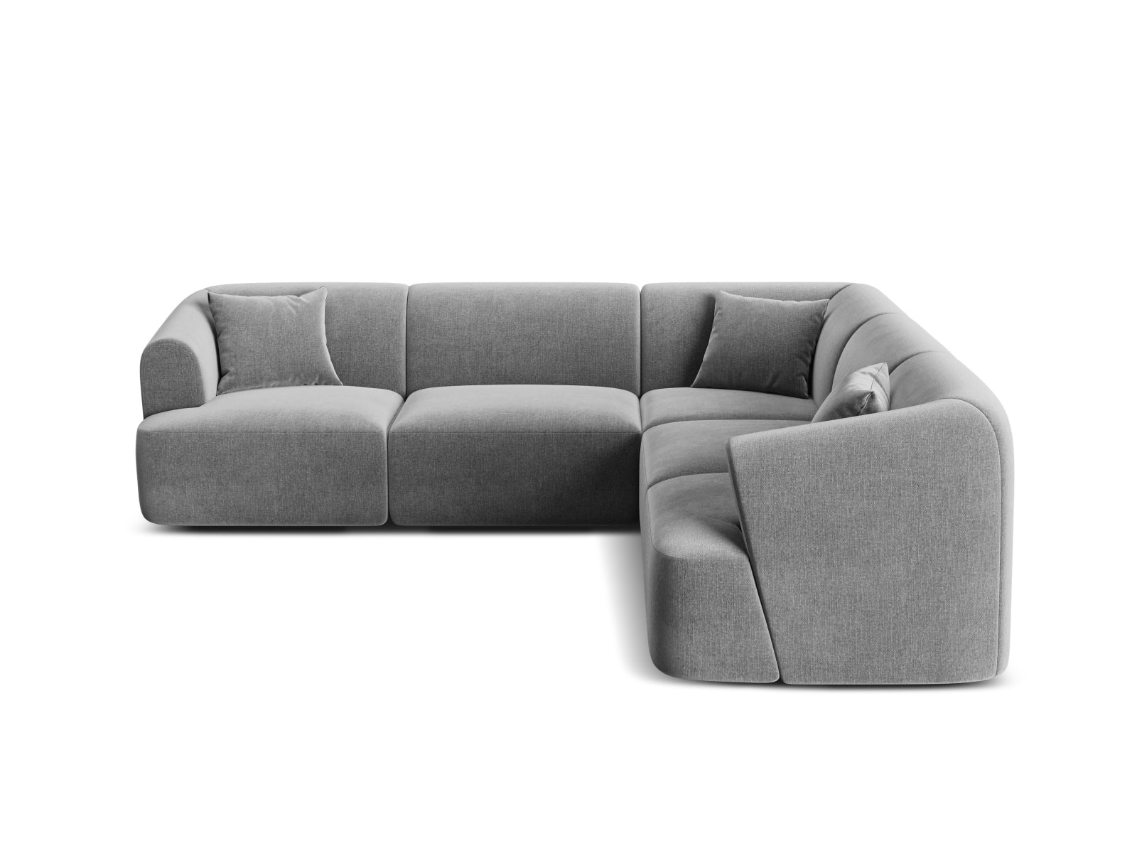 6-Sitzer Modular Ecksofa Symmetric Campi in Grey-Vogue präsentiert im Onlineshop von KAQTU Design AG. Ecksofa ist von Cosmopolitan Design
