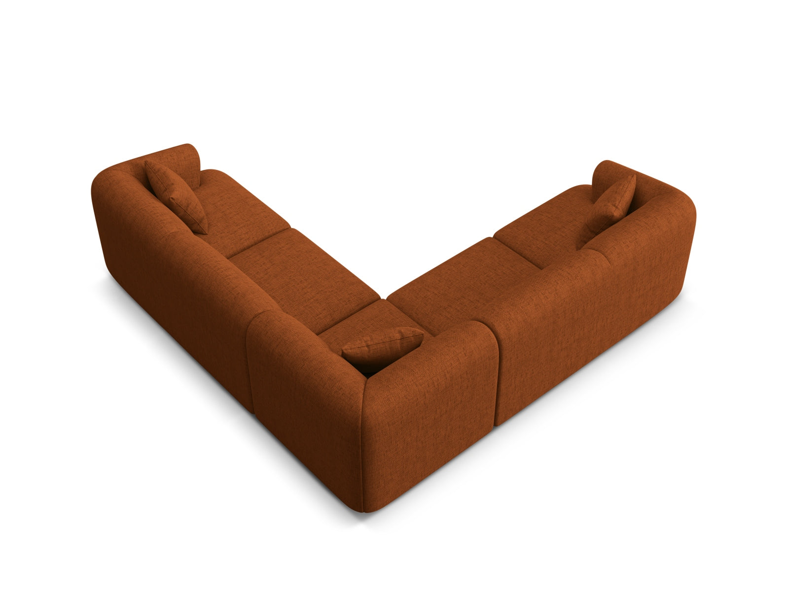 Elegantes, symmetrisches 6-Sitzer Ecksofa Campi von Cosmopolitan Design, perfekt für stilvolle Wohnzimmer und entspannte Zusammenkünfte.