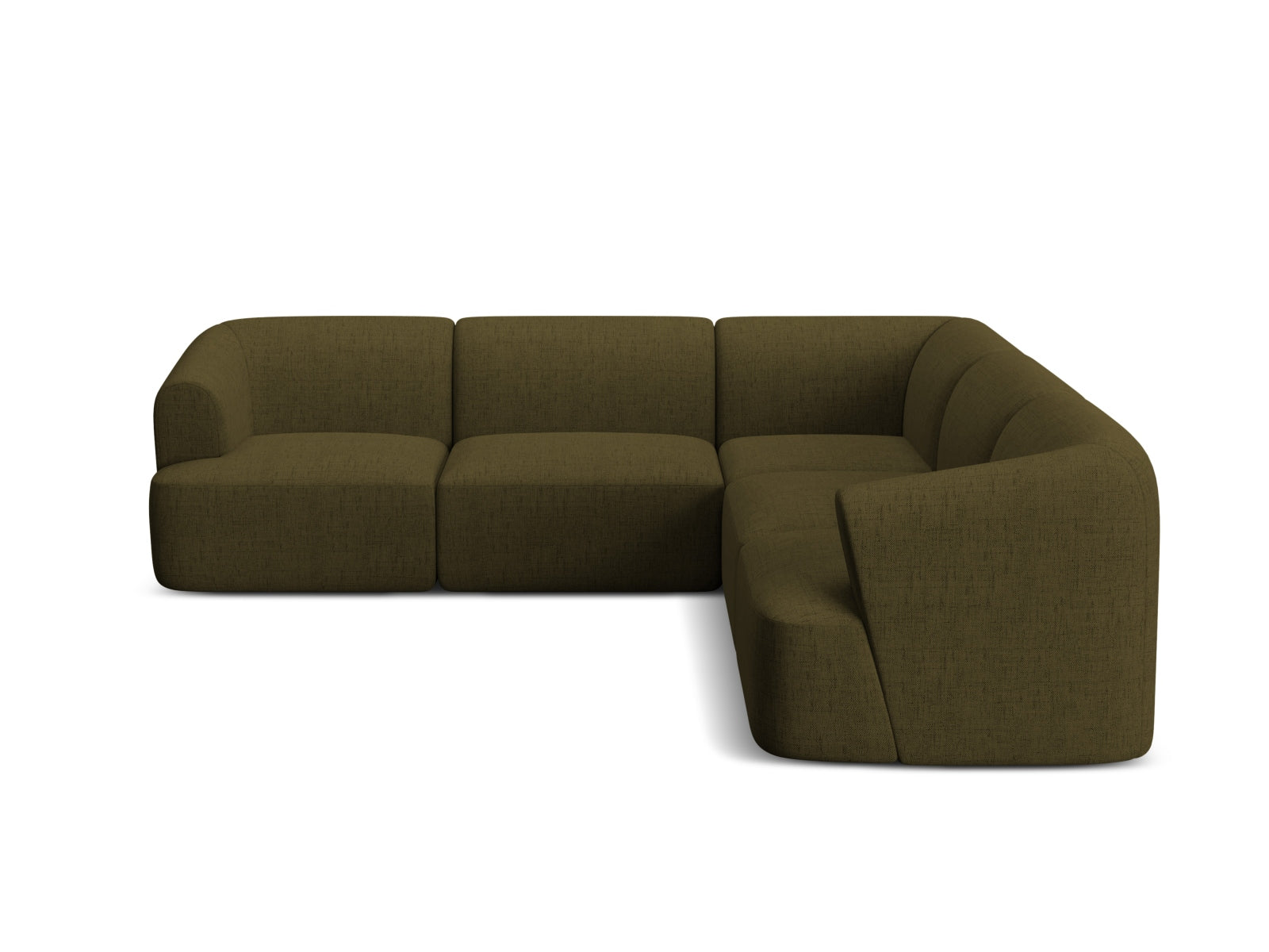 Modulares 6-Sitzer Ecksofa Campi von Cosmopolitan Design, ideal für stilvolle Wohnzimmer, bietet Komfort und Flexibilität.