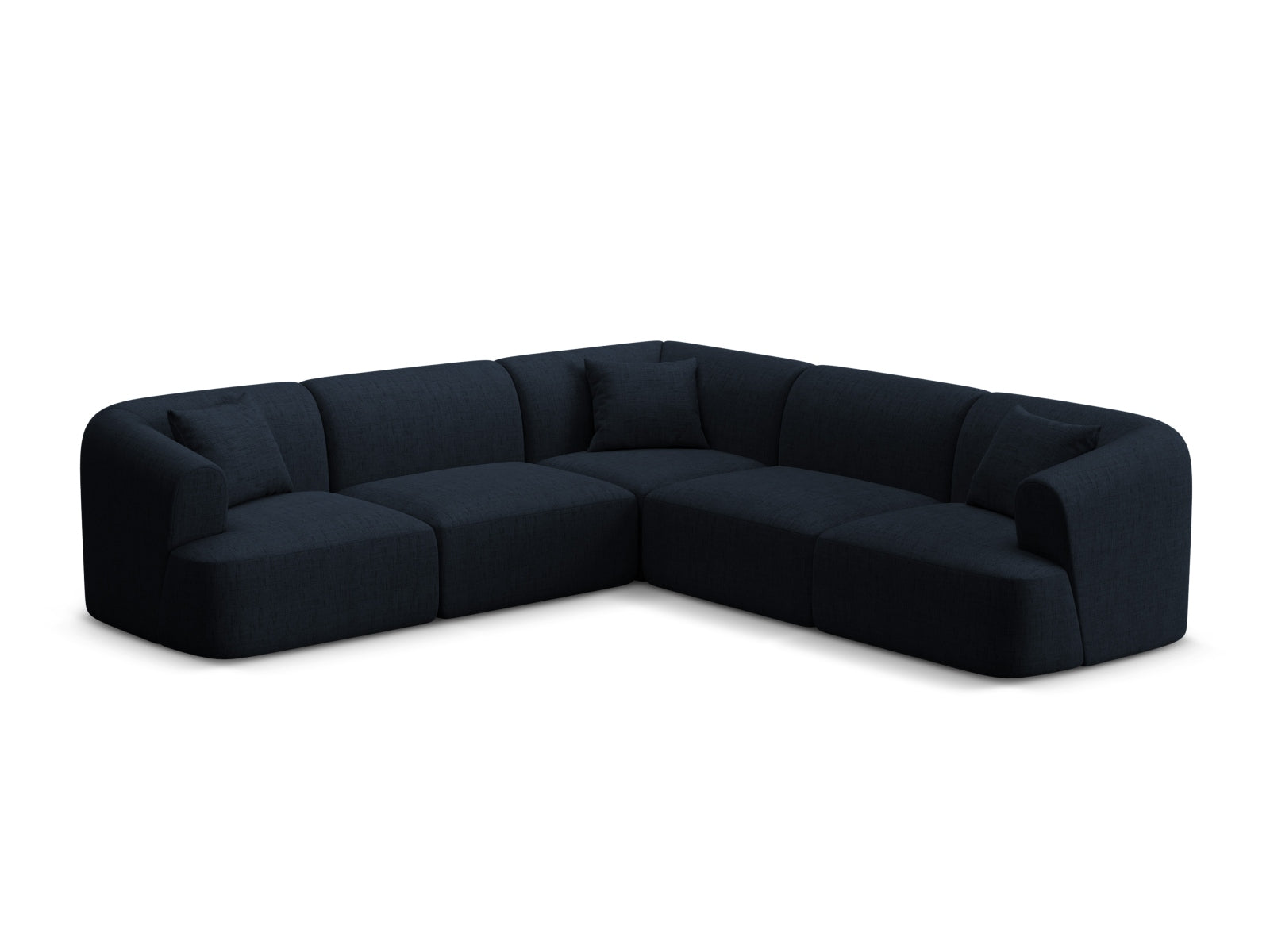 6-Sitzer Ecksofa modular symmetrisch Campi in Royal Blue-Moly präsentiert im Onlineshop von KAQTU Design AG. Ecksofa ist von Cosmopolitan Design