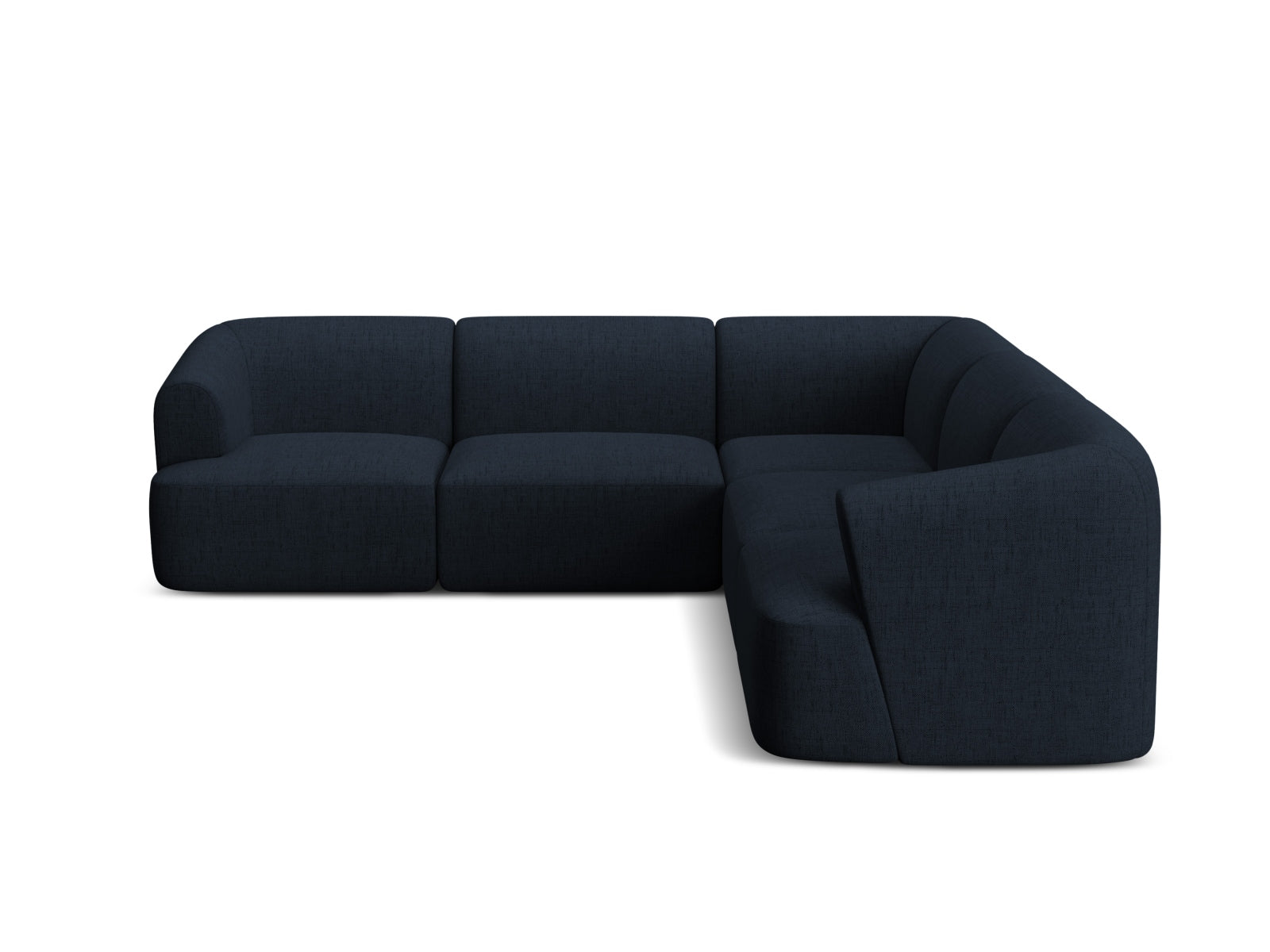 Modulares 6-Sitzer Ecksofa Campi in Royal Blue-Moly, ideal für moderne Wohnräume und gesellige Zusammenkünfte.