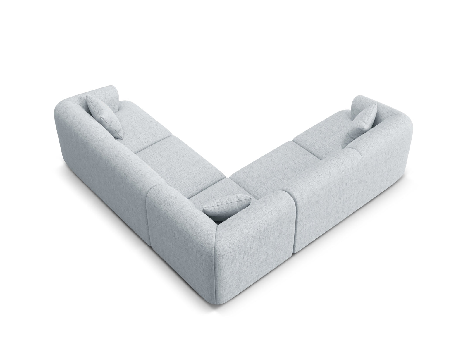Elegantes 6-Sitzer Ecksofa Campi von Cosmopolitan Design, symmetrisch und modular, perfekt für moderne Wohnkonzepte und gemütliche Abende.