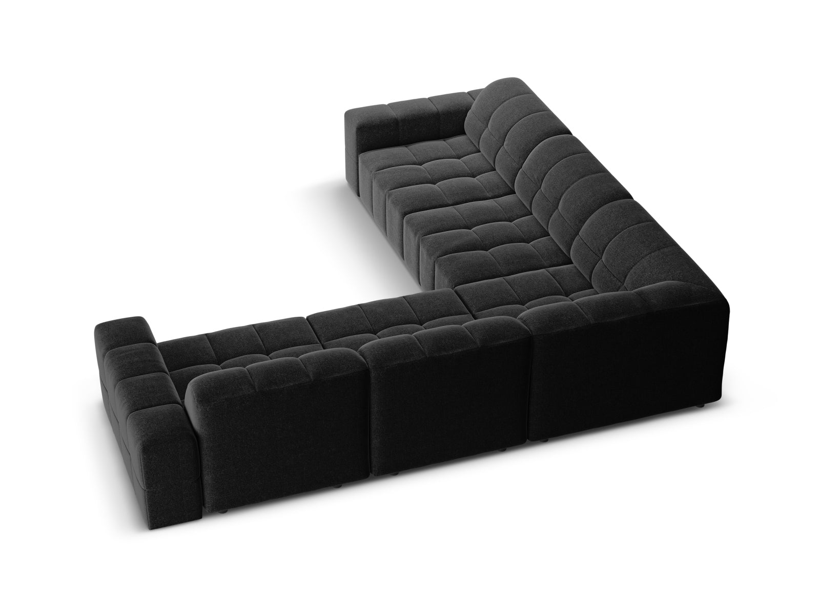 Entdecken Sie das Chicago Ecksofa 4 Sitzer von Cosmopolitan Design – elegantes Design, optimaler Komfort und grosszügige 287 cm für Ihr modernes Wohnzimmer.