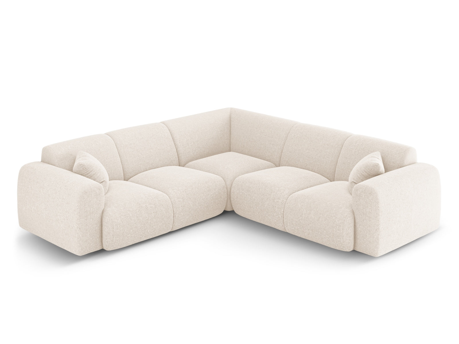 Erleben Sie das Nolio Symmetrical Ecksofa 5 Sitzer (252cm) von Cosmopolitan Design – stilvoll, komfortabel und ideal für moderne Wohnräume.