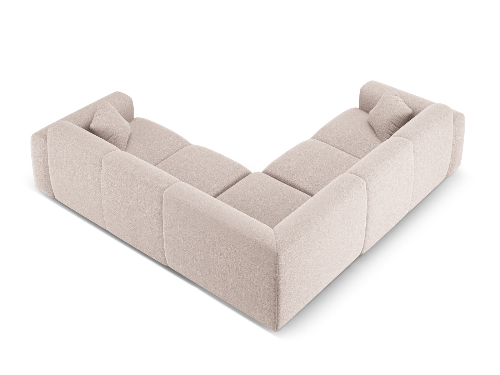 Entdecken Sie das Nolio Symmetrical Ecksofa 5 Sitzer (252cm) von Cosmopolitan Design – modernes Design, optimaler Sitzkomfort und perfekt für Ihr Wohnzimmer.