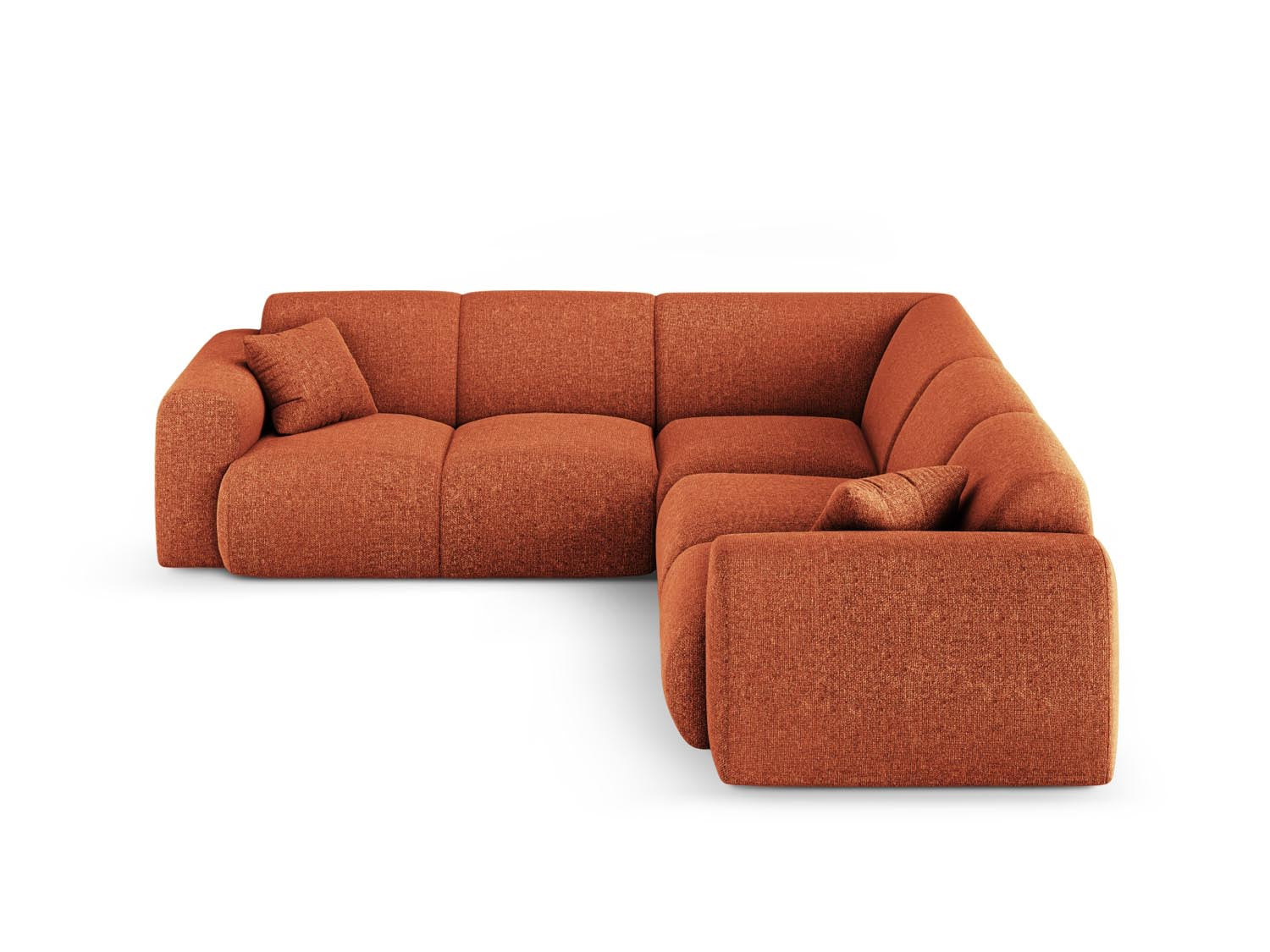 Nolio Symmetrical Ecksofa 5 Sitzer 252cm in Terracotta präsentiert im Onlineshop von KAQTU Design AG. Ecksofa ist von Cosmopolitan Design