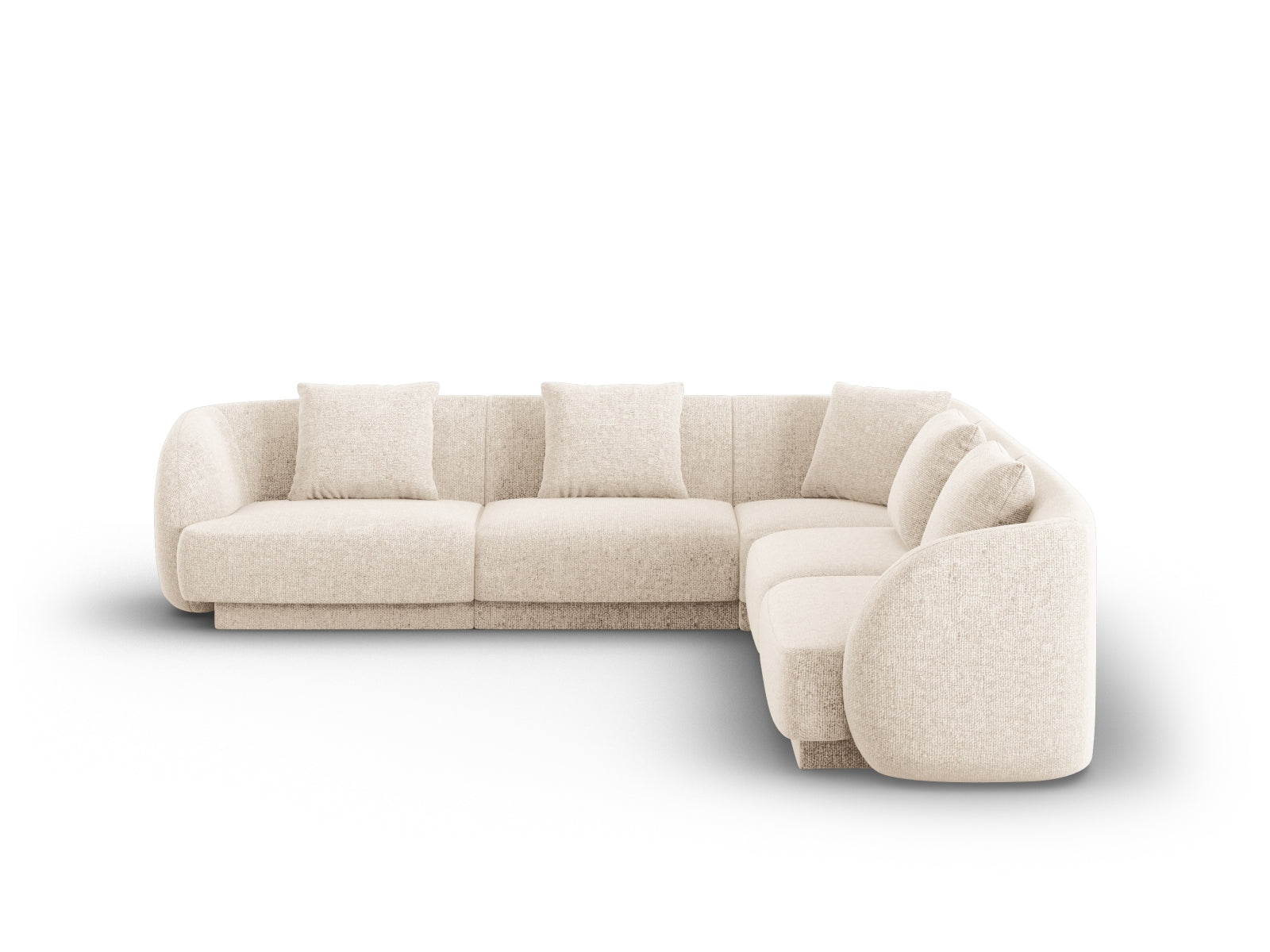 Entdecken Sie das Tulum Ecksofa Reversible 5 Sitzer (255cm) von Cosmopolitan Design – ideal für moderne Wohnzimmer und entspannte Abende.