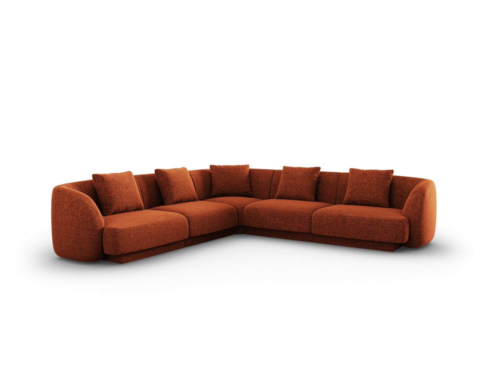 Tulum Ecksofa Reversible 5 Sitzer 255cm in Terracotta präsentiert im Onlineshop von KAQTU Design AG. Ecksofa ist von Cosmopolitan Design