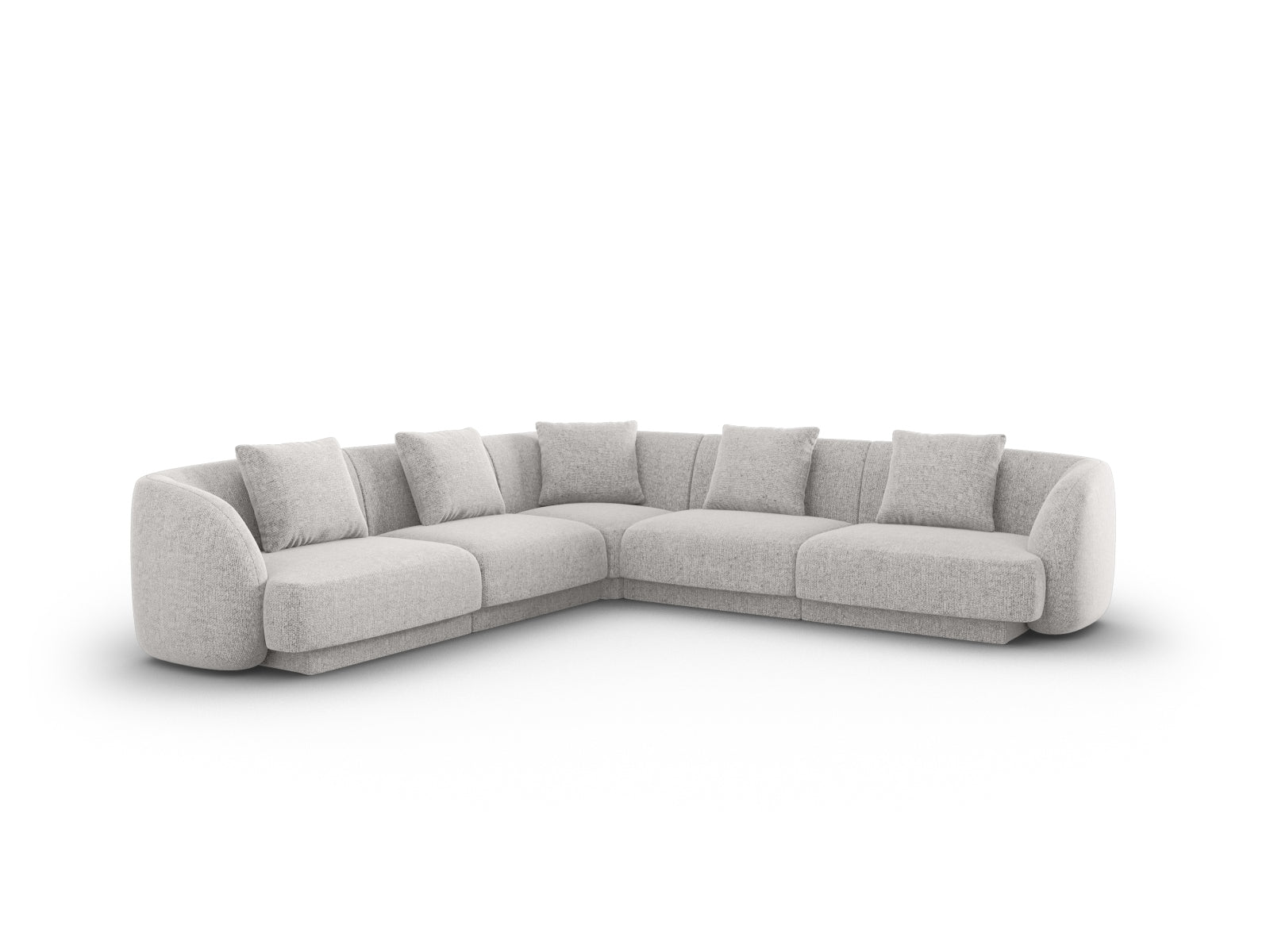 Tulum Ecksofa Reversible 5 Sitzer 255cm in Light Grey-Haga präsentiert im Onlineshop von KAQTU Design AG. Ecksofa ist von Cosmopolitan Design