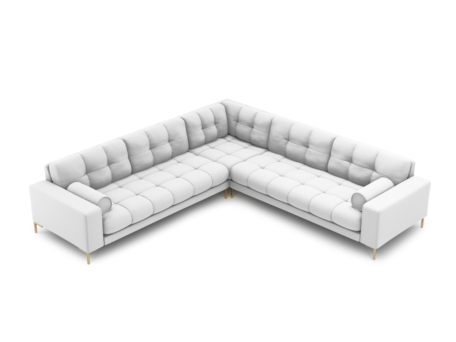 6-Sitzer Ecksofa Symmetric Bali in Light Grey-Neve präsentiert im Onlineshop von KAQTU Design AG. Ecksofa ist von Cosmopolitan Design
