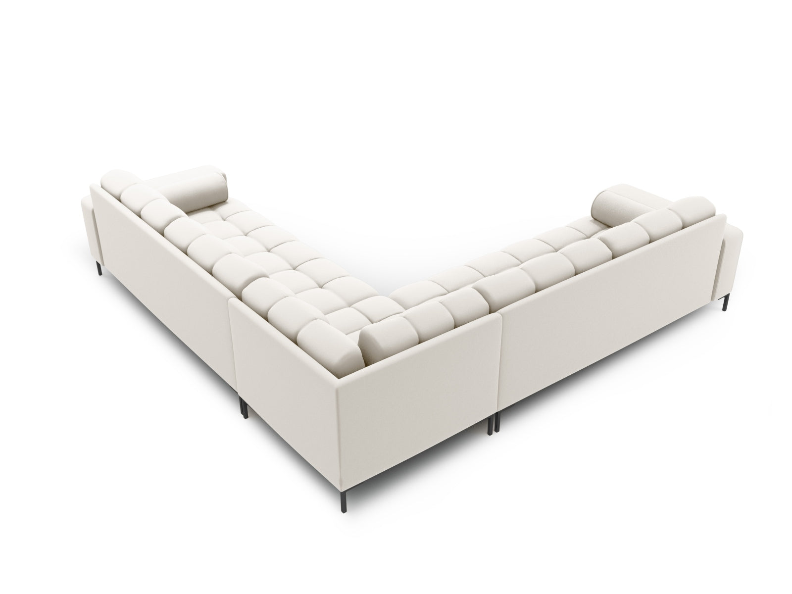 Elegantes 6-Sitzer Ecksofa Symmetric Bali in sanften Beigetönen, ideal für einladende und moderne Wohnräume von Cosmopolitan Design.