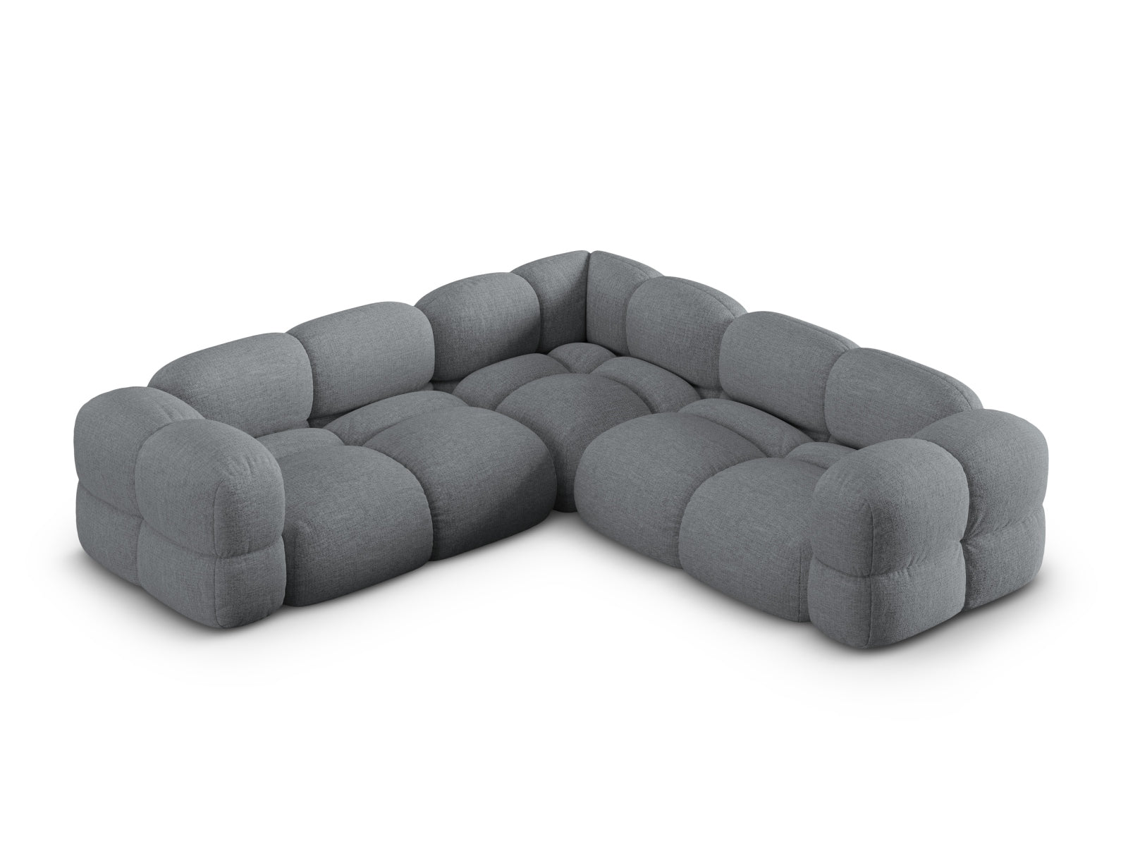 Loretto Symmetrical Ecksofa 4 Sitzer 250cm in Grey-Sorella präsentiert im Onlineshop von KAQTU Design AG. Ecksofa ist von Cosmopolitan Design