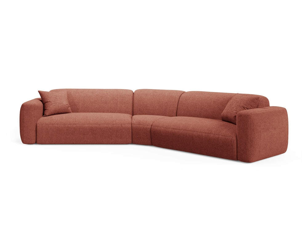 Strino Modular Symmetrical Ecksofa 3 Sitzer in Coral präsentiert im Onlineshop von KAQTU Design AG. Ecksofa ist von Cosmopolitan Design