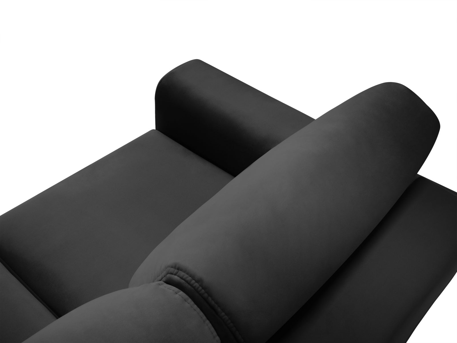 Modernes Kyoto Ecksofa in Dunkelgrau, 4-Sitzer mit Schlafoption und Stauraum, ideal für funktionale und stilvolle Wohnräume.