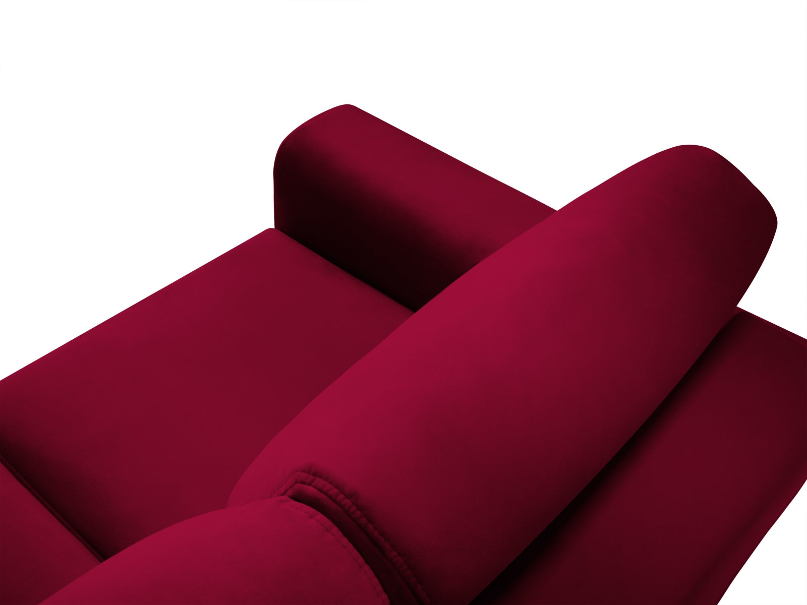 Stylisches Kyoto Ecksofa in Red-Riviera, 4-Sitzer mit praktischer Schlaffunktion und Stauraum, ideal für vielseitige Wohnkonzepte.