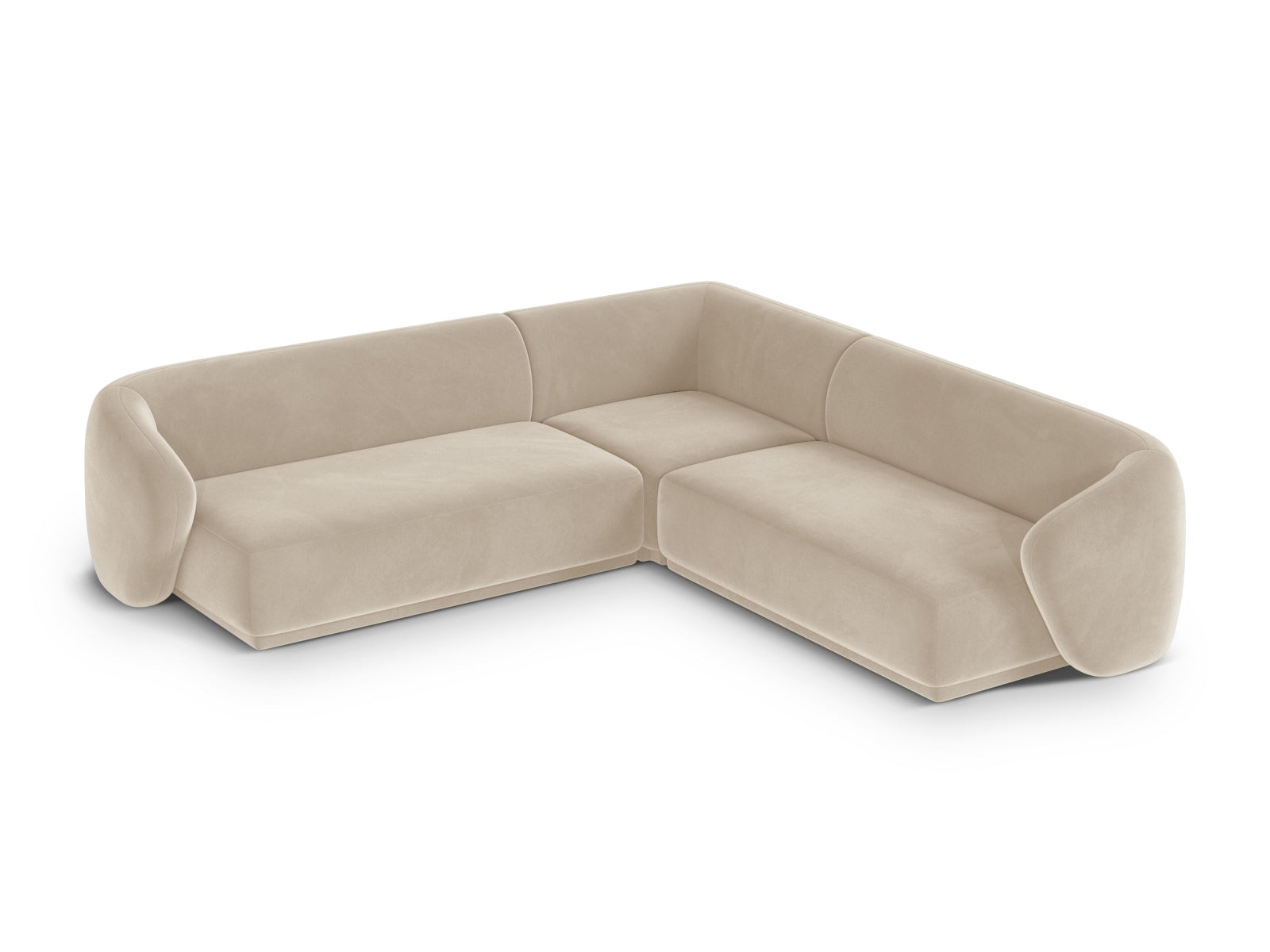 Beige 5-Sitzer Ecksofa Symmetric Gomera von Cosmopolitan Design, stilvolles Möbel für modernen Komfort und einladende Räume.