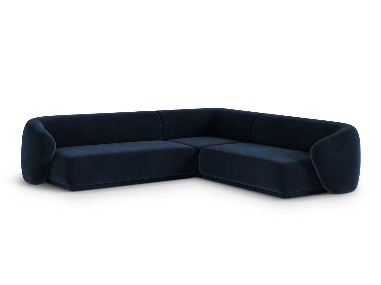 Elegantes 5-Sitzer Ecksofa Symmetric Gomera in Royal Blue, ideal für stilvolle Wohnräume, von Cosmopolitan Design.