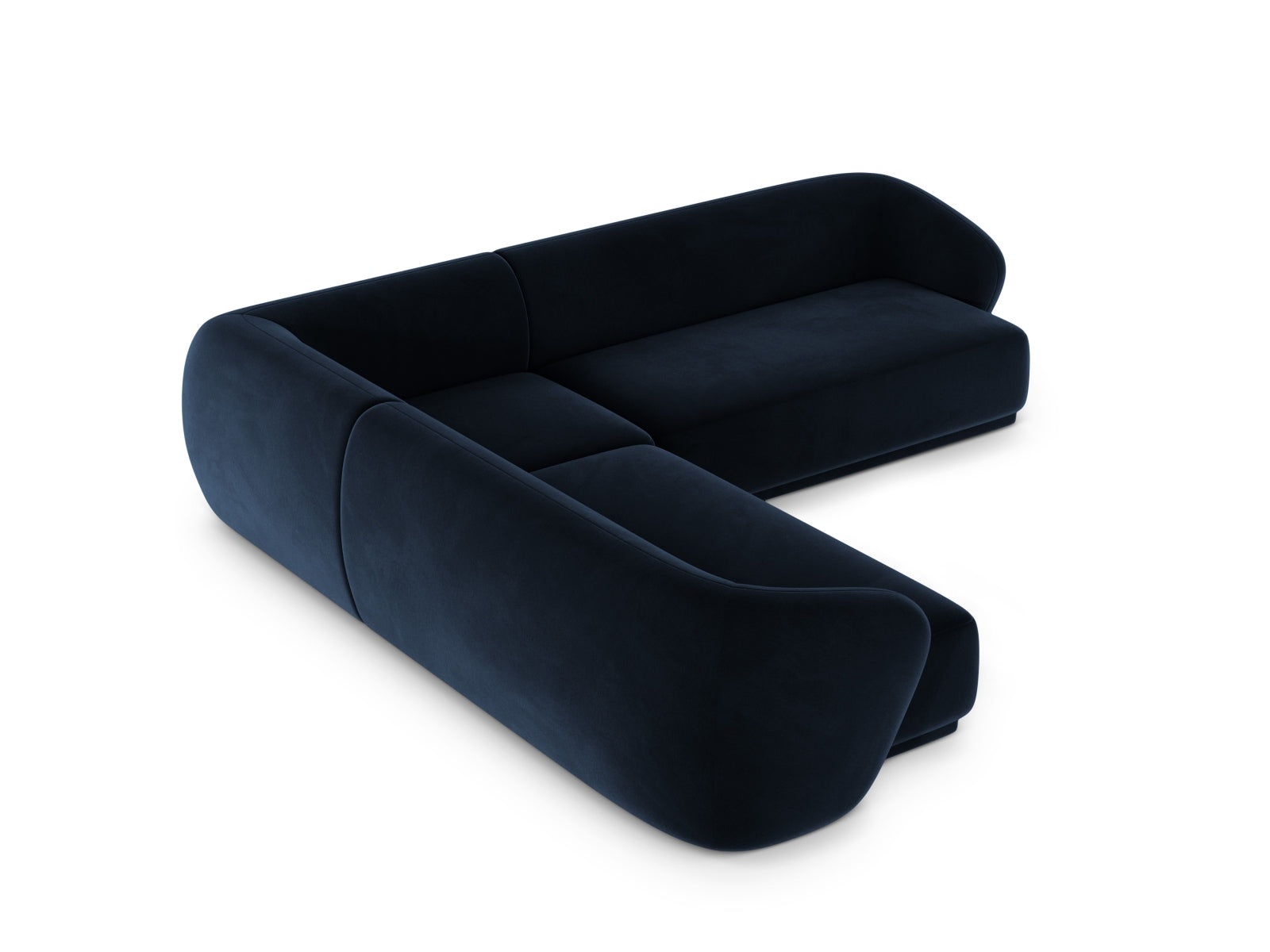 Modernes 5-Sitzer Ecksofa Symmetric Gomera in Royal Blue, perfekt für gemütliche Abende und stilvolle Einrichtung. Von Cosmopolitan Design.