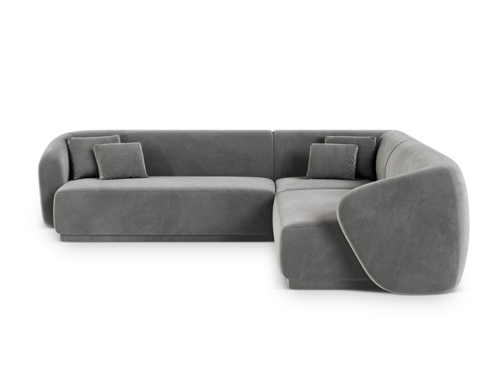 5-Sitzer Ecksofa Symmetric Gomera in Grey-Salvador präsentiert im Onlineshop von KAQTU Design AG. Ecksofa ist von Cosmopolitan Design