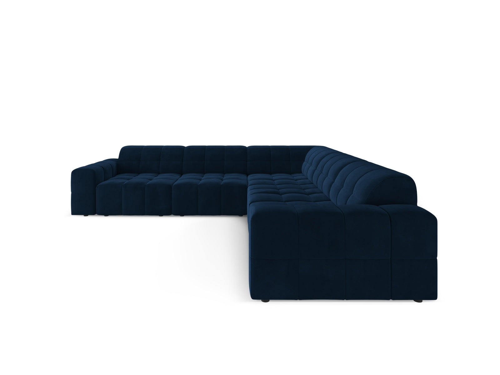 Chicago Ecksofa 4 Sitzer 287cm in Royal Blue-Bluvel präsentiert im Onlineshop von KAQTU Design AG. Ecksofa ist von Cosmopolitan Design