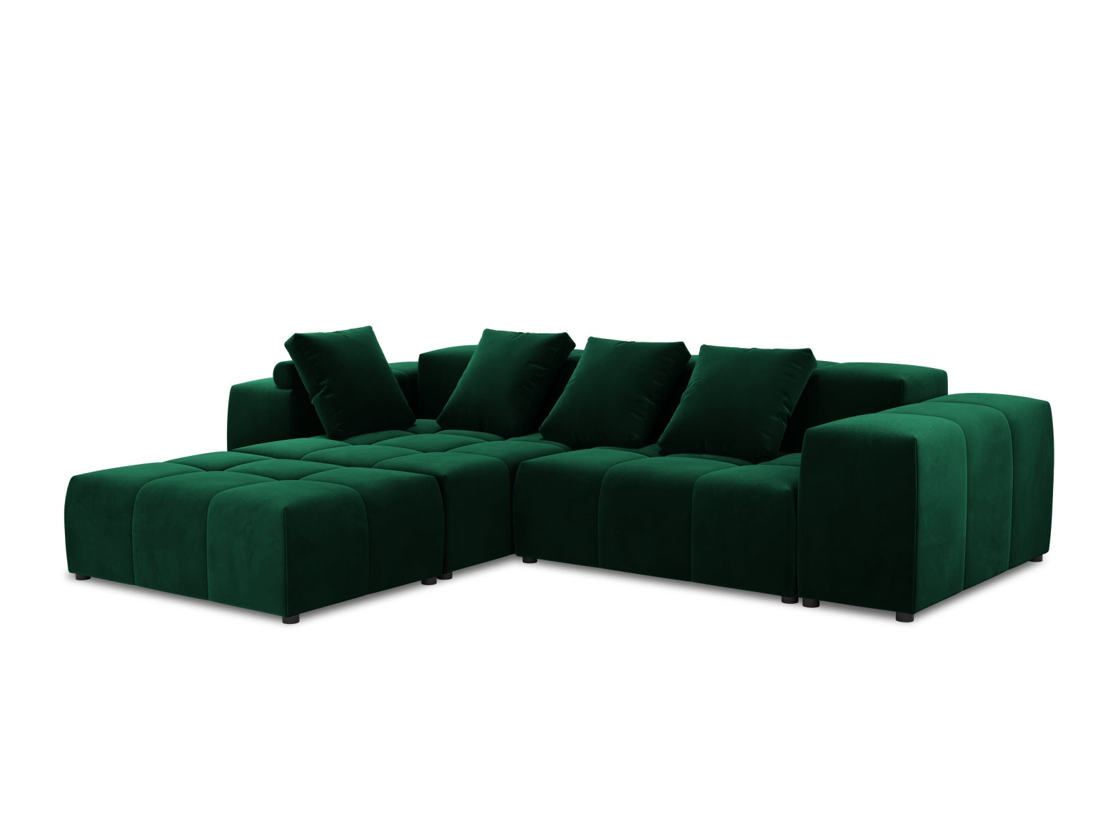 Rome Velour Modular Reversible Ecksofa 5 Sitzer in Bottle Green präsentiert im Onlineshop von KAQTU Design AG. Ecksofa ist von Cosmopolitan Design
