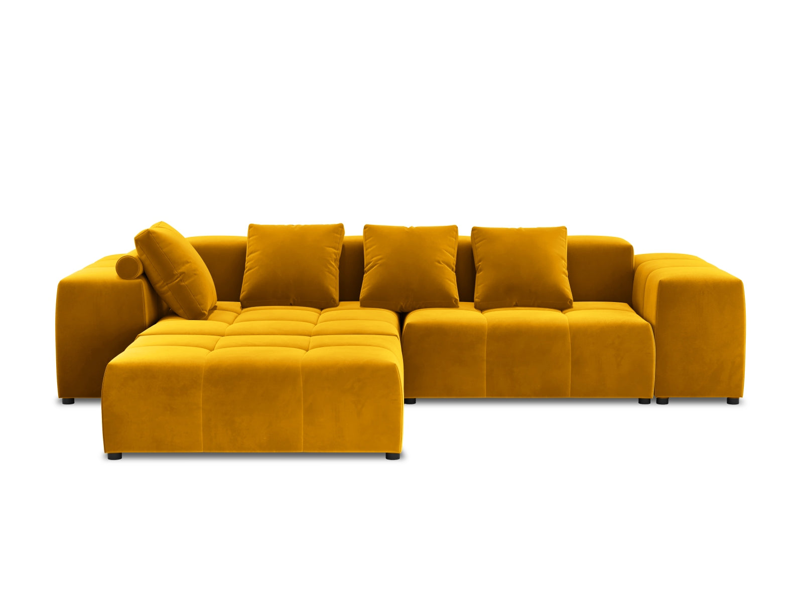 Entdecken Sie das elegante Rome Velour Modular Reversible Ecksofa 5 Sitzer von Cosmopolitan Design – perfekt für stilvolles Wohnen und maximalen Komfort.