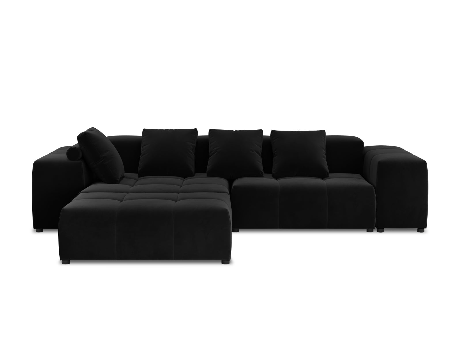 Entdecken Sie das elegante Rome Velour Modular Reversible Ecksofa 5 Sitzer von Cosmopolitan Design – perfekt für stilvolles Wohnen und maximalen Komfort.