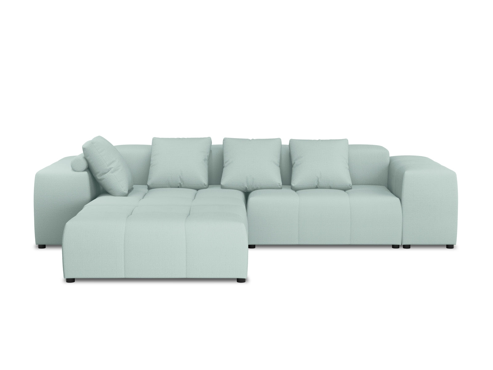 Rome Modular Reversible Ecksofa 5 Sitzer in Mint-Babel präsentiert im Onlineshop von KAQTU Design AG. Ecksofa ist von Cosmopolitan Design