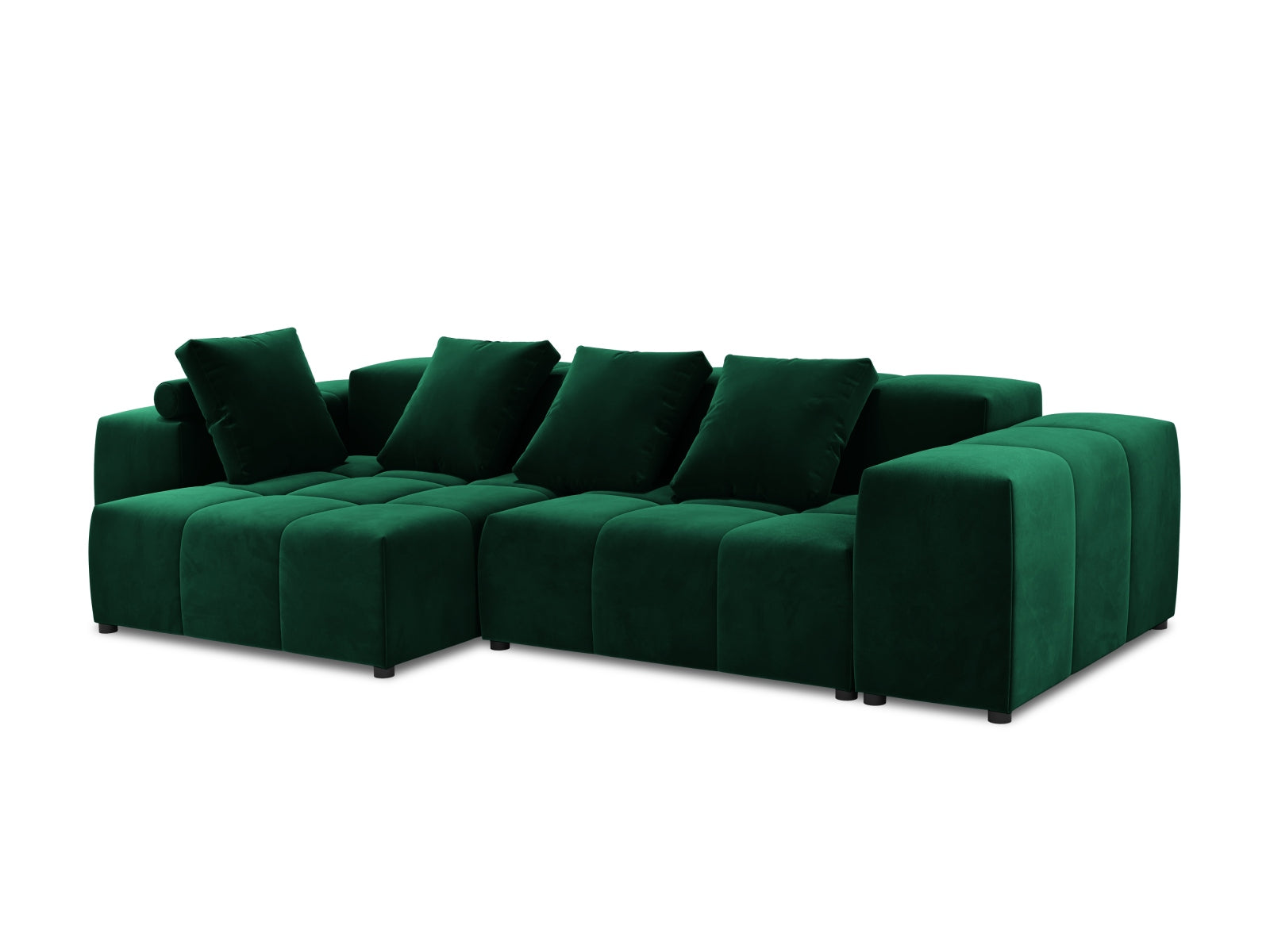 Rome Velour Modular Reversible Ecksofa 4 Sitzer in Bottle Green präsentiert im Onlineshop von KAQTU Design AG. Ecksofa ist von Cosmopolitan Design