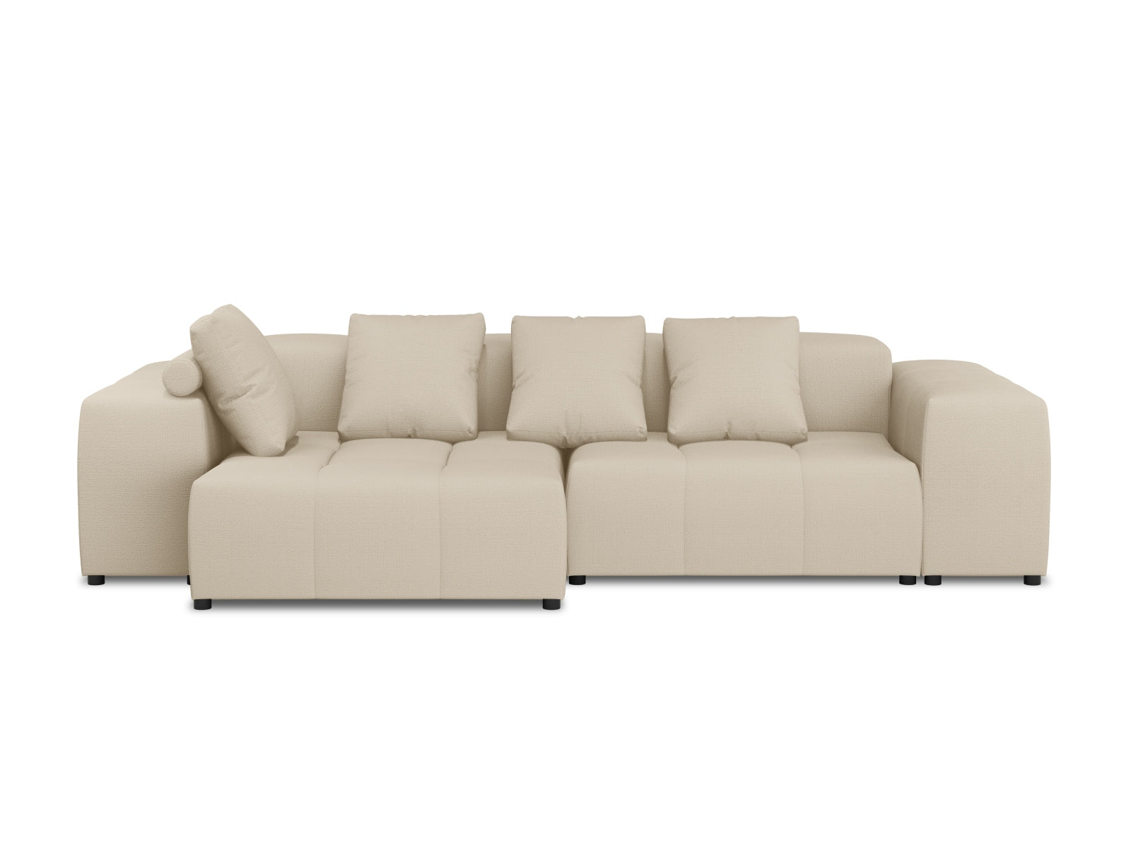 Rome Modular Reversible Ecksofa 4 Sitzer in Beige-Babel präsentiert im Onlineshop von KAQTU Design AG. Ecksofa ist von Cosmopolitan Design
